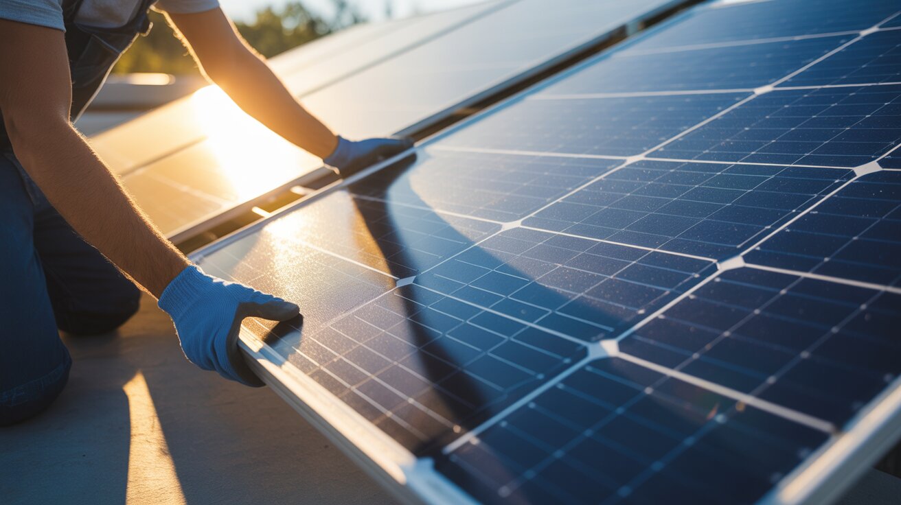 Installera solpaneler
